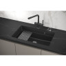 Кухонная мойка GRANULA KS-7303U, шварц (черный металлик) 7303iU SHBAPC