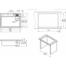 Кухонная мойка GRANULA KS-7308R АЛЮМИНИУМ кварц 7308R ALYUMIHIYM